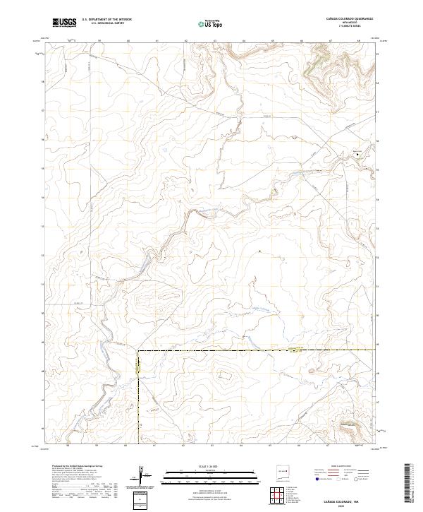 Canada Colorado topographic map thumbnail