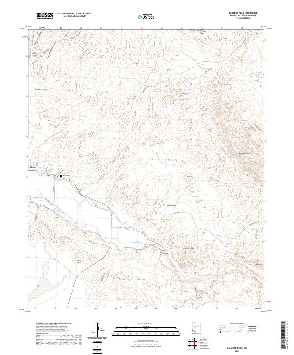 Canador Peak topographic map thumbnail