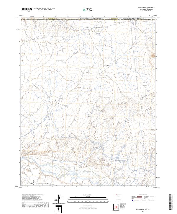 Canal Creek topographic map thumbnail