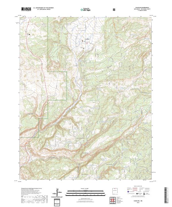 Canjilon topographic map thumbnail