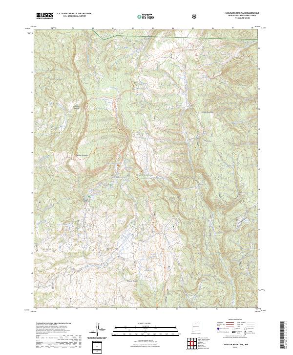 Canjilon Mountain topographic map thumbnail