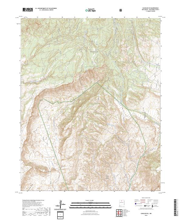 Canjilon SE topographic map thumbnail