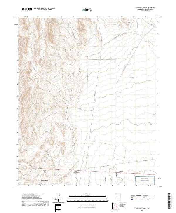 Canon Agua Buena topographic map thumbnail