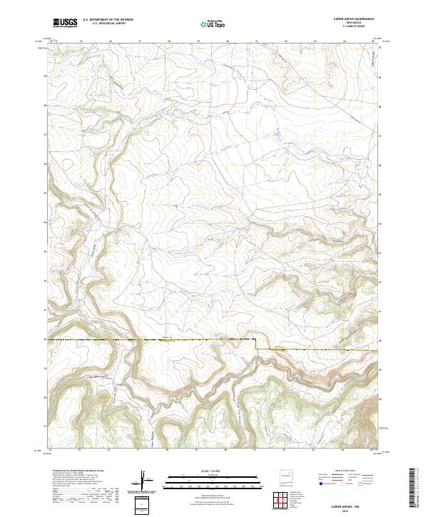 Canon Ancho topographic map thumbnail
