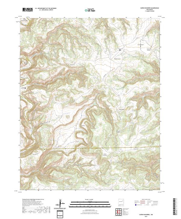 Canon Encierro topographic map thumbnail