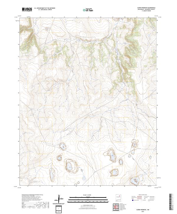 Canon Pedroso topographic map thumbnail
