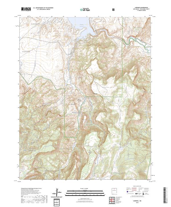 Canones topographic map thumbnail
