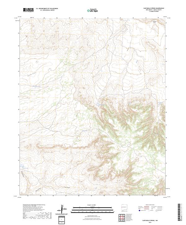 Cantaralo Spring topographic map thumbnail