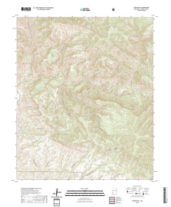Canyon Hill topographic map thumbnail