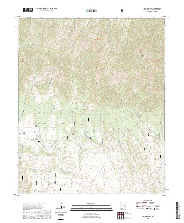 Capitan Peak topographic map thumbnail