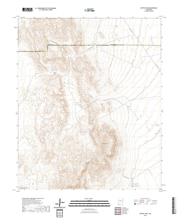 Capitol Peak topographic map thumbnail