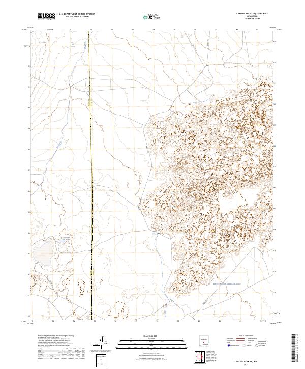 Capitol Peak SE topographic map thumbnail