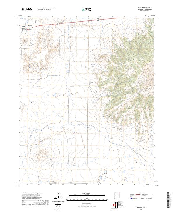Capulin topographic map thumbnail