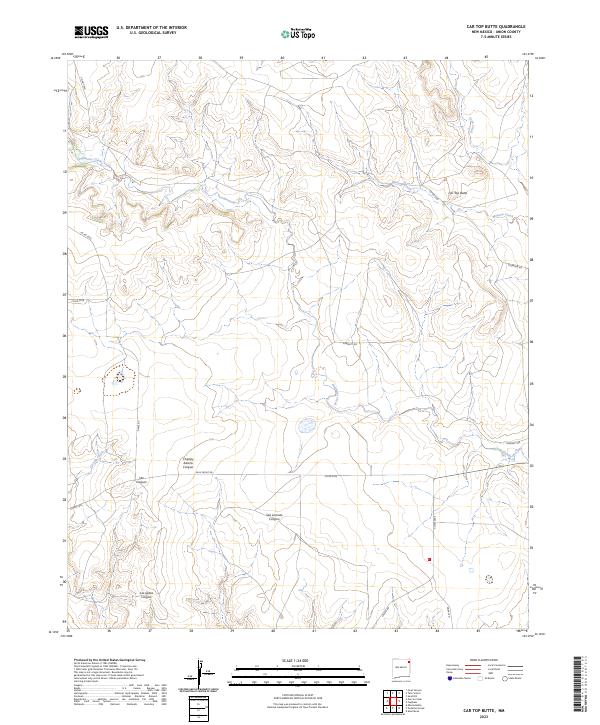 Car Top Butte topographic map thumbnail
