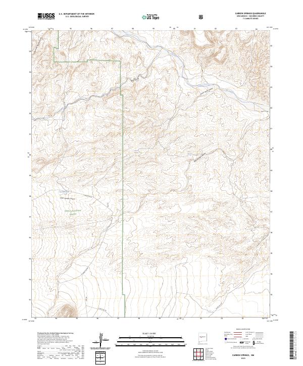 Carbon Springs topographic map thumbnail