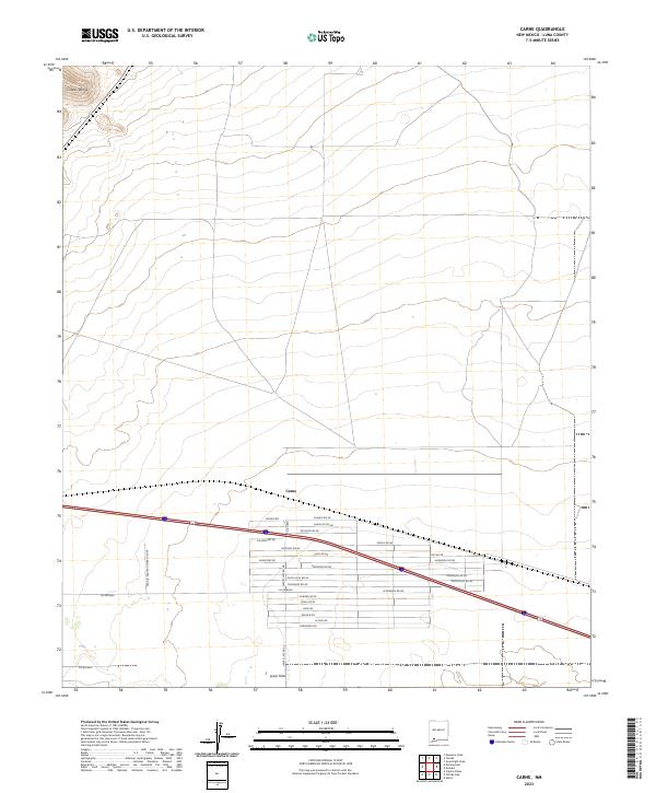 Carne topographic map thumbnail