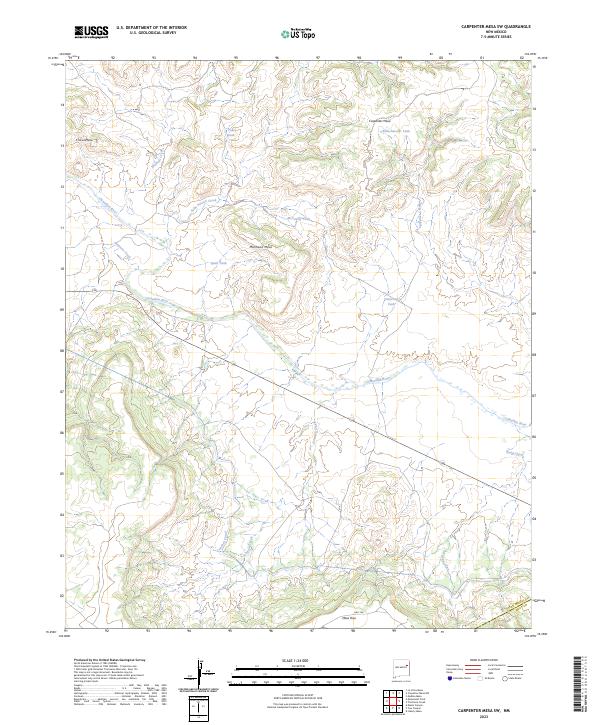 Carpenter Mesa SW topographic map thumbnail
