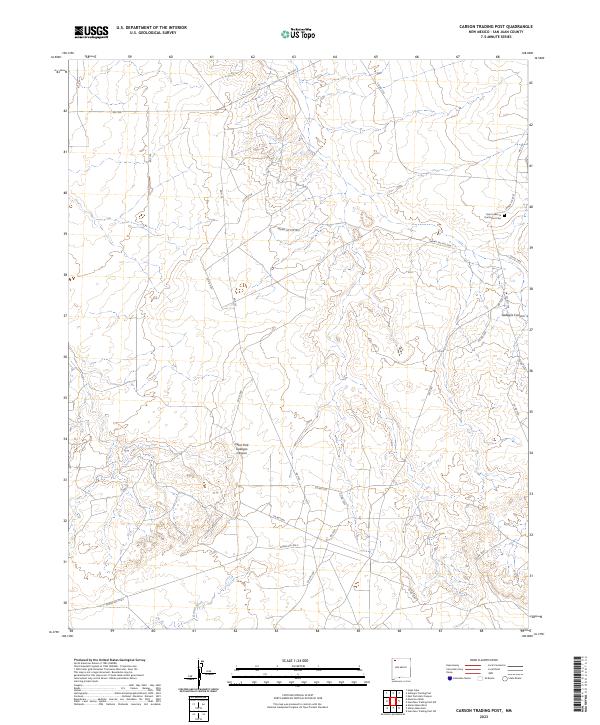 Carson Trading Post topographic map thumbnail