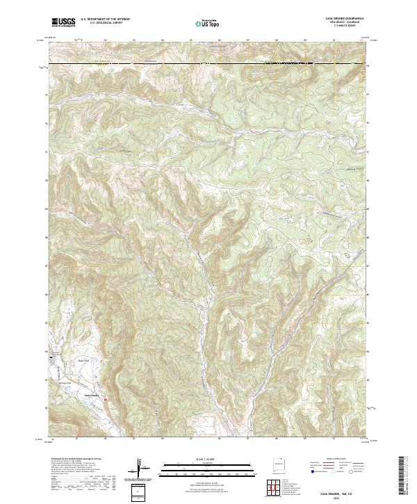 Casa Grande topographic map thumbnail