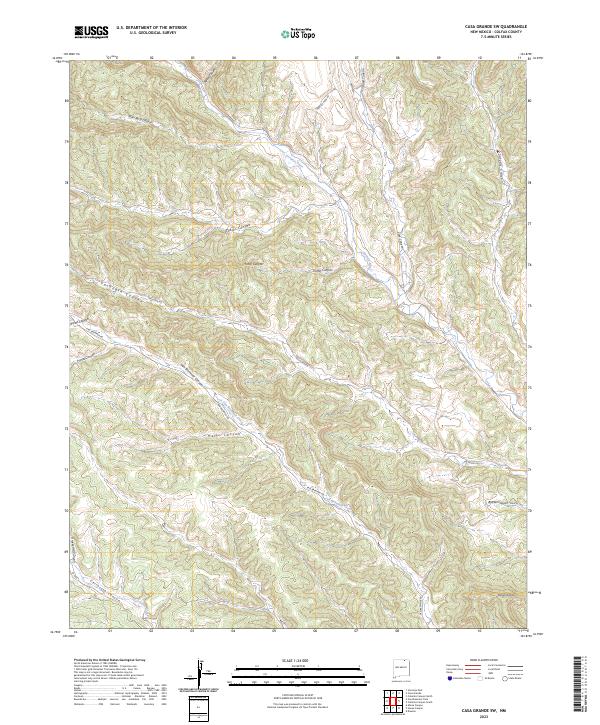 Casa Grande SW topographic map thumbnail