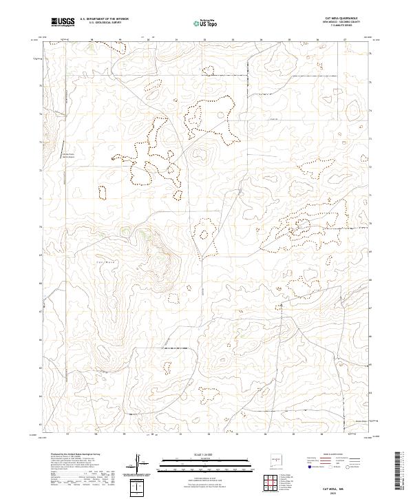 Cat Mesa topographic map thumbnail