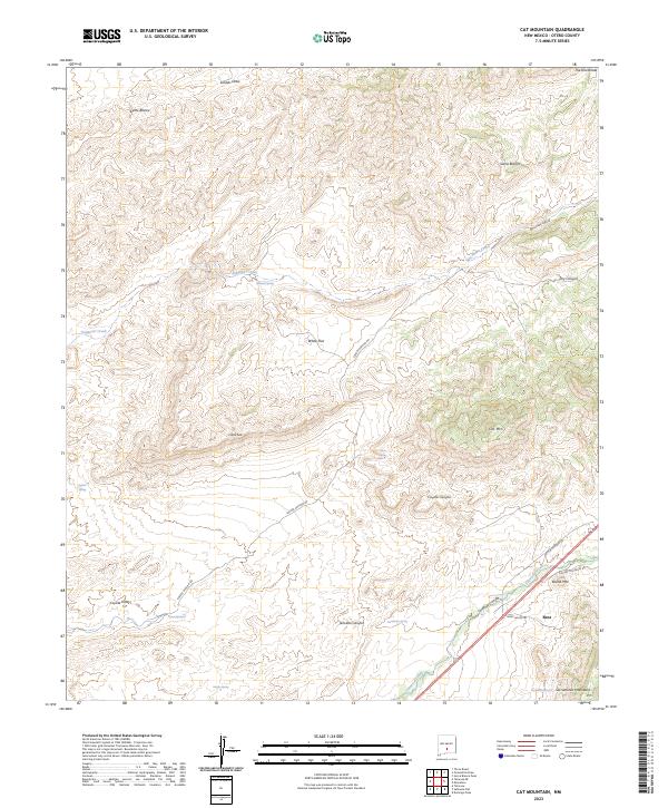 Cat Mountain topographic map thumbnail