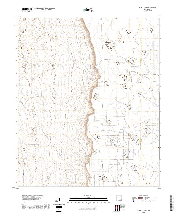 Caudill Ranch topographic map thumbnail