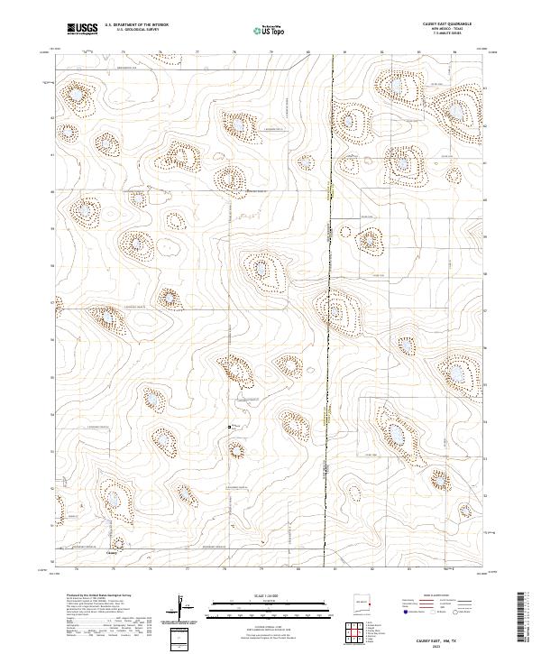 Causey East topographic map thumbnail