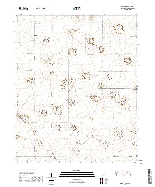 Causey West topographic map thumbnail