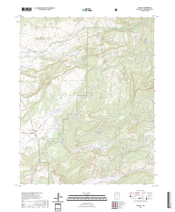 Cebolla topographic map thumbnail