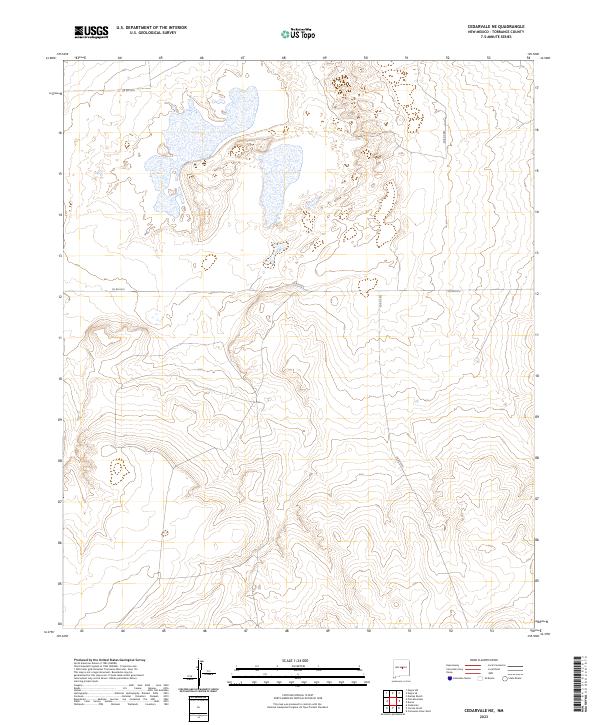 Cedarvale NE topographic map thumbnail