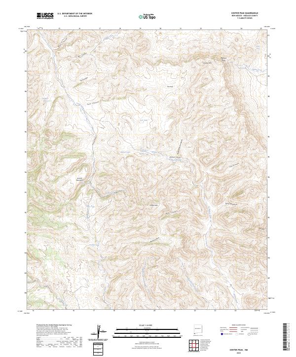 Center Peak topographic map thumbnail