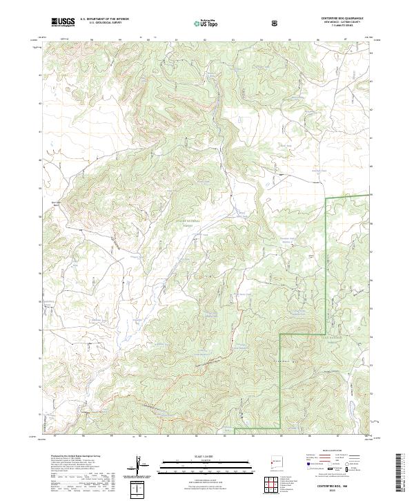 Centerfire Bog topographic map thumbnail