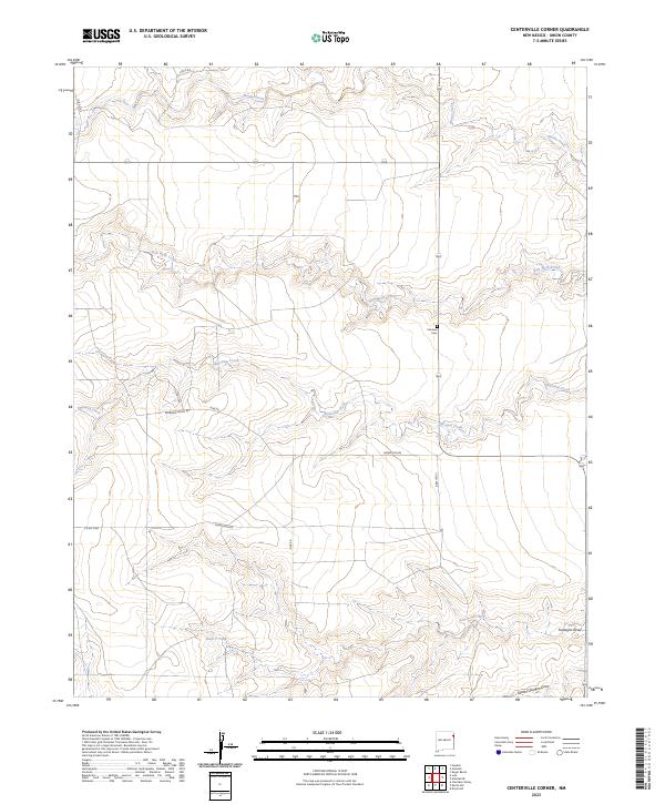 Centerville Corner topographic map thumbnail