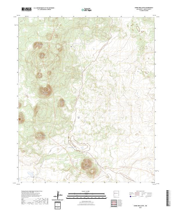 Cerro Brillante topographic map thumbnail