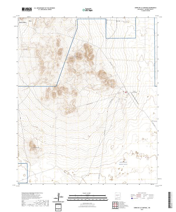 Cerro De La Campana topographic map thumbnail