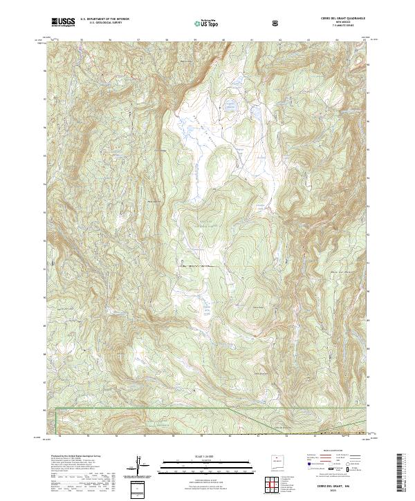 Cerro del Grant topographic map thumbnail