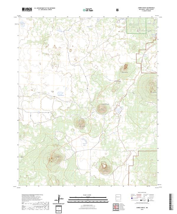 Cerro Hueco topographic map thumbnail