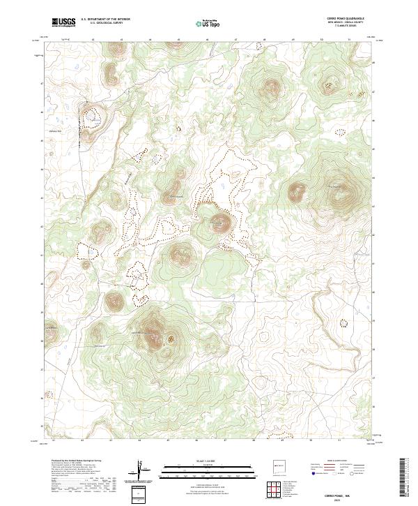 Cerro Pomo topographic map thumbnail