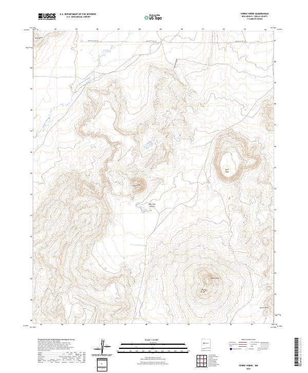 Cerro Verde topographic map thumbnail