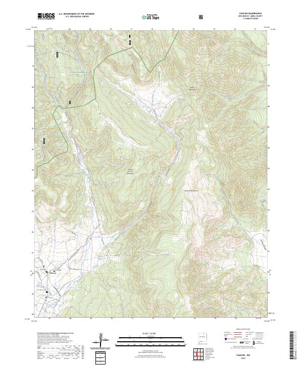 Chacon topographic map thumbnail