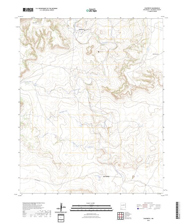 Chaperito topographic map thumbnail