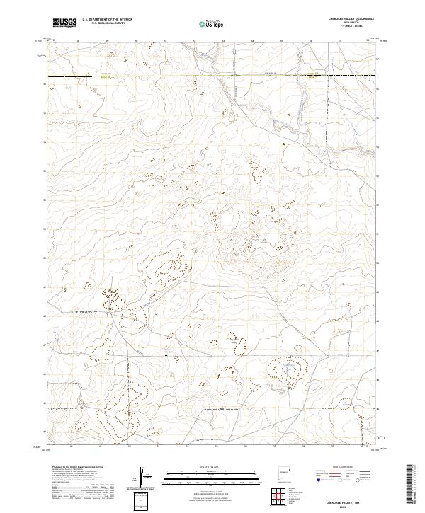 Cherokee Valley topographic map thumbnail