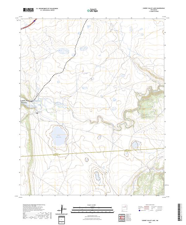 Cherry Valley Lake topographic map thumbnail