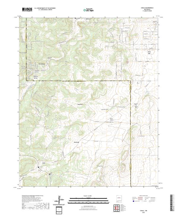 Chilili topographic map thumbnail