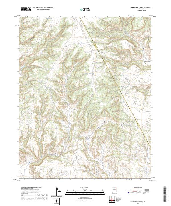 Chinaberry Canyon topographic map thumbnail