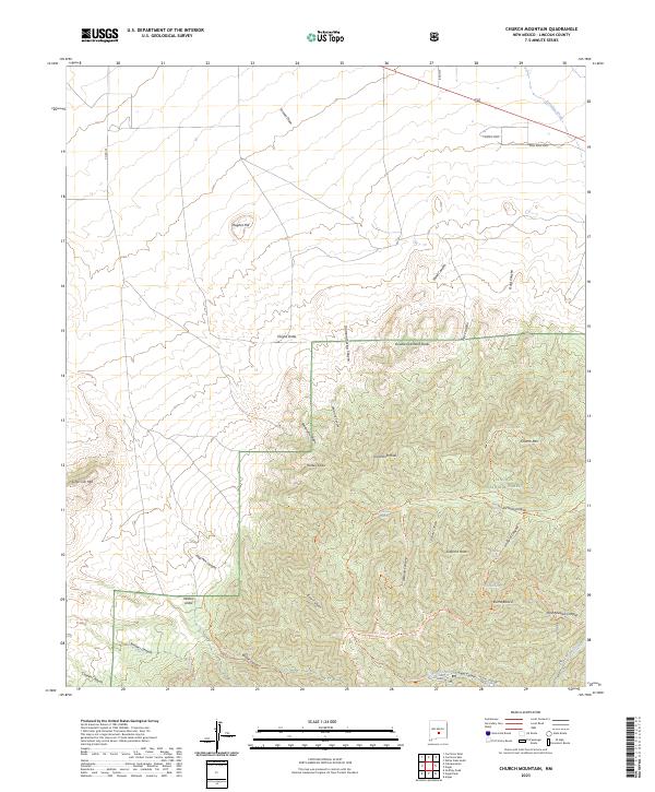 Church Mountain topographic map thumbnail