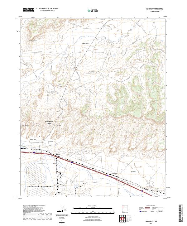 Church Rock topographic map thumbnail