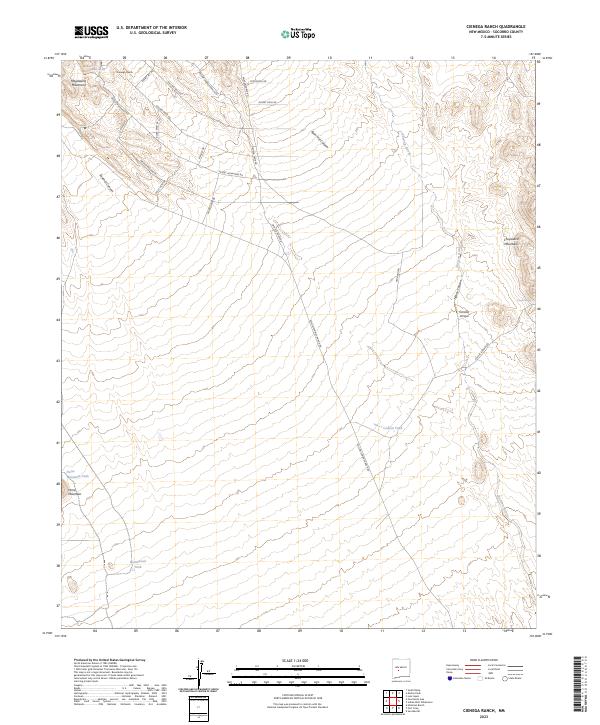 Cienega Ranch topographic map thumbnail