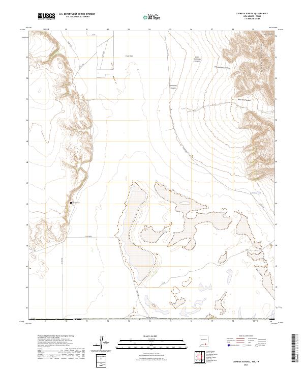 Cienega School topographic map thumbnail